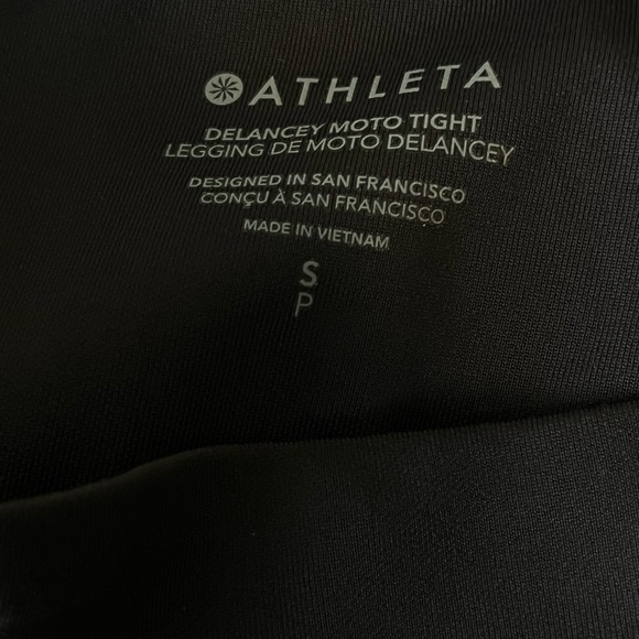 Athleta Delancey moto tights black Small Black - Picture 13 of 15